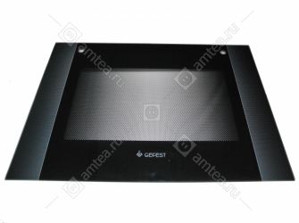 Внешнее (панорамное) стекло (черное) духового шкафа Gefest