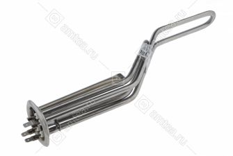 ТЭН (нагреватель) водонагревателя 2000W RF 64 ИТА (нержавейка, М4, фланец 64 мм) изогнутый