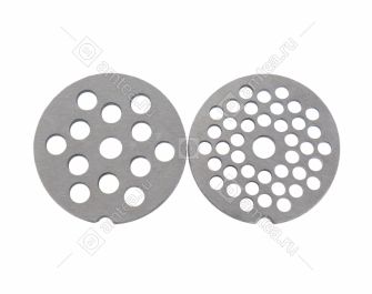 Комплект решеток (крупная, средняя) мясорубки Бриз, Аксион
