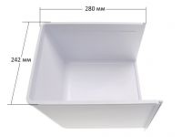 Ящик для фруктов (белый) холодильника Бирюса