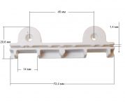 Крепление боковины корпуса СМА Indesit Ariston