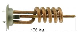 ТЭН (нагреватель) водонагревателя 2000W RF 64 (медь, М6, фланец 64 мм) клеммы под винт