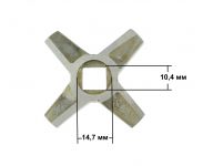 Нож № 8 (двухсторонняя заточка) мясорубки Zelmer, Bosch, Philips