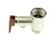 Предохранительный (обратный) клапан с рычажком водонагревателя 1/2