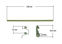 Ручка люка (комплект, хром) стиральной машины Indesit, Ariston