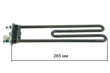 ТЭН (нагреватель) L=265 мм, 1900W, прямой с датчиком стиральной машины Beko
