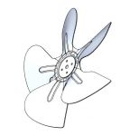 Крыльчатка вентилятора 