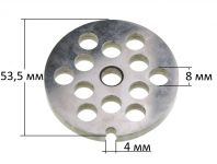 Решетка крупная (камера №5) 8 мм мясорубки Zelmer, Bosch