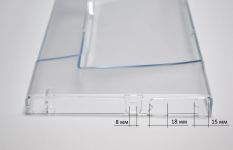 Панель откидная (прозрачная) холодильника Indesit, Ariston, Stinol