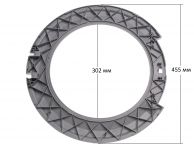Внутреннее обрамление люка стиральной машины Bosch, Siemens
