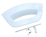 Ручка люка (комплект, белый) стиральной машины Indesit, Ariston