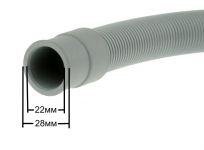 Шланг сливной (вход Г-образный) стиральной, посудомоечной машины 5 м Ø21/29мм